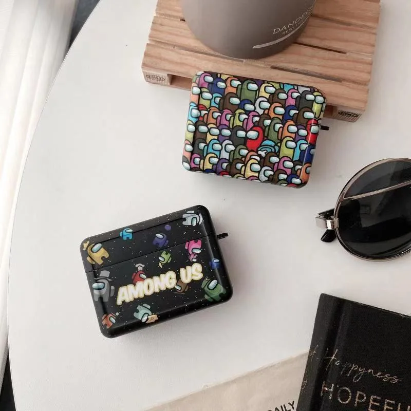 

For Air pods Pro Case Luxury 3D Cartoon Hot Game Among Us Shockproof Earphones Cover For Air Pods 1 2 Coque For Airpods Pro