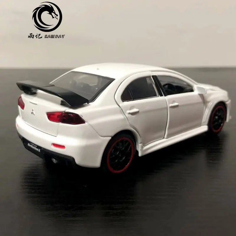 RD 1/32 масштабная модель автомобиля игрушки Mitsubishi Lancer Evolution X звук и свет Литье Металла Отступить модели автомобиля игрушки для подарка, для детей