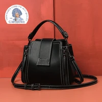 2021 new black handbag for women classic fashion luxury design khaki ladies shoulder bag portable genuine leather messenger bag