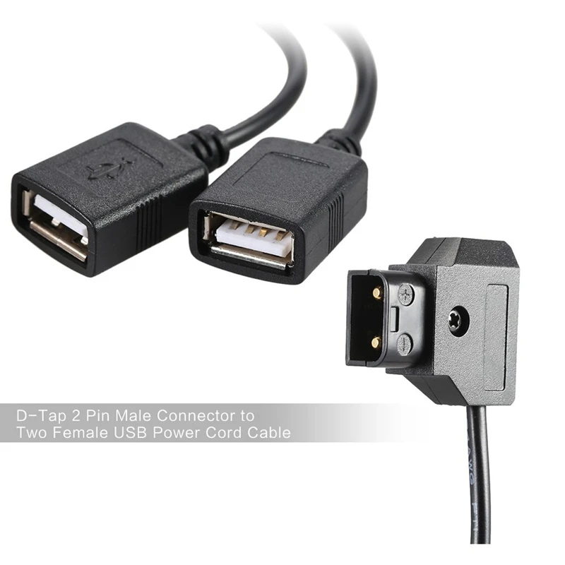 D Tap 2 Pin папа к двум Женский USB кабель питания для передачи данных Iphone Ipad samsung sony