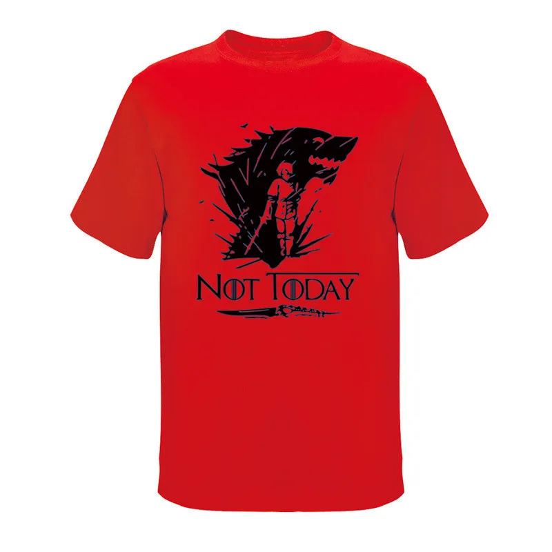 Ария Старк рубашка Игра престолов не сегодня Футболка Мужчины/Женщины футболки