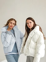 toppies 2021 autumn winter woman puffer jacket white coat female warm parkas outwear korean fashion clothes