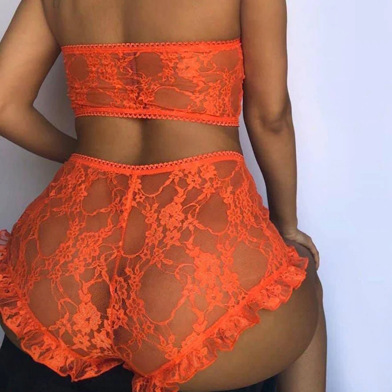 BKLD 2019 новые модные кружевные комплекты Короткие прозрачные сексуальные сетчатые