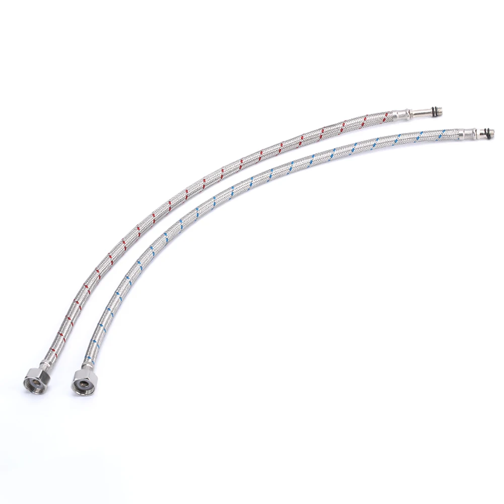 

2pcs/set Hotel Braided Multifunction Bathroom Home Stainless Steel Long Replacement Parts Supply Hose Kitchen Faucet Connector