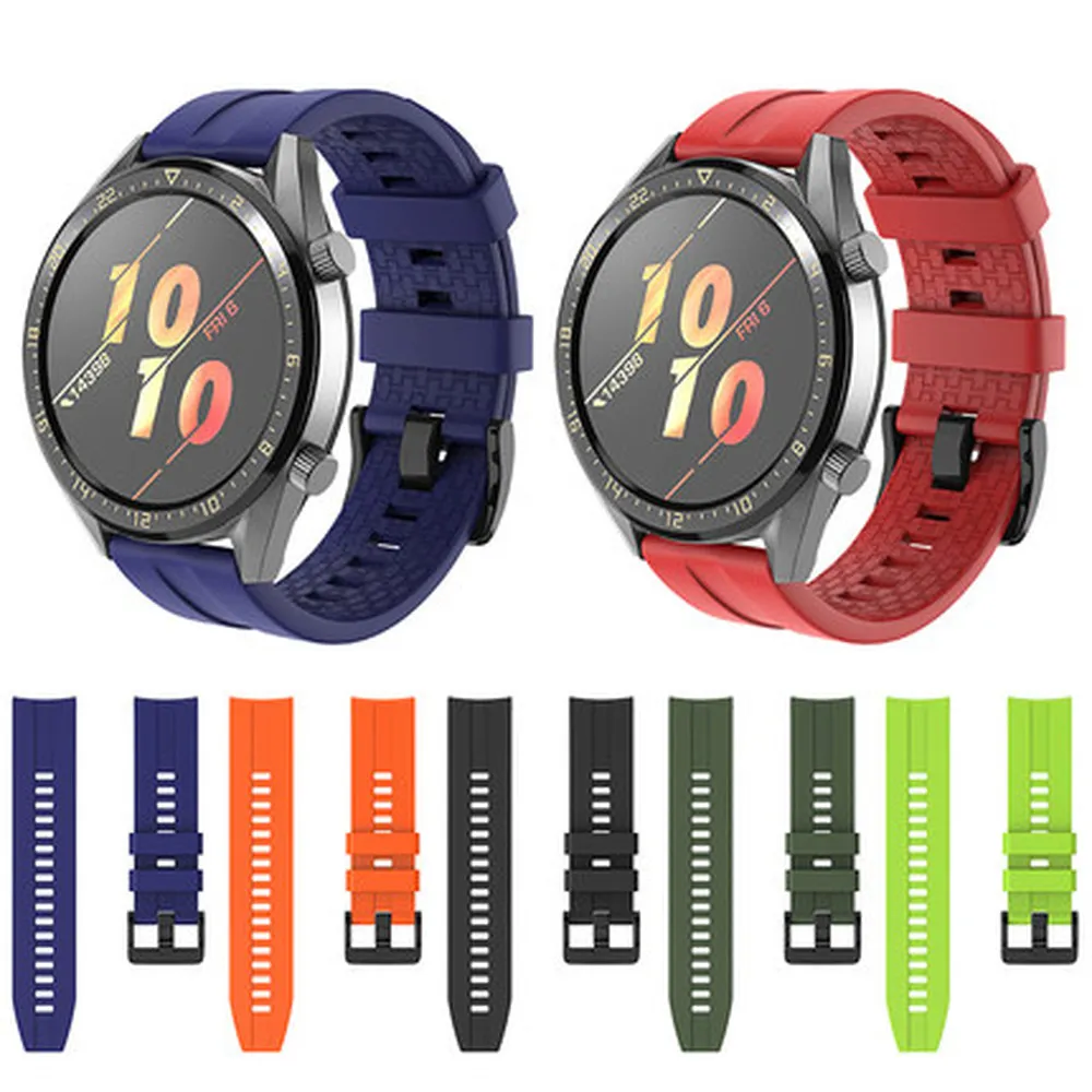 Мягкий силиконовый ремешок для наручных часов Amazfit GTS Xiaomi Gtr 47 мм 42 huawei GT2 46