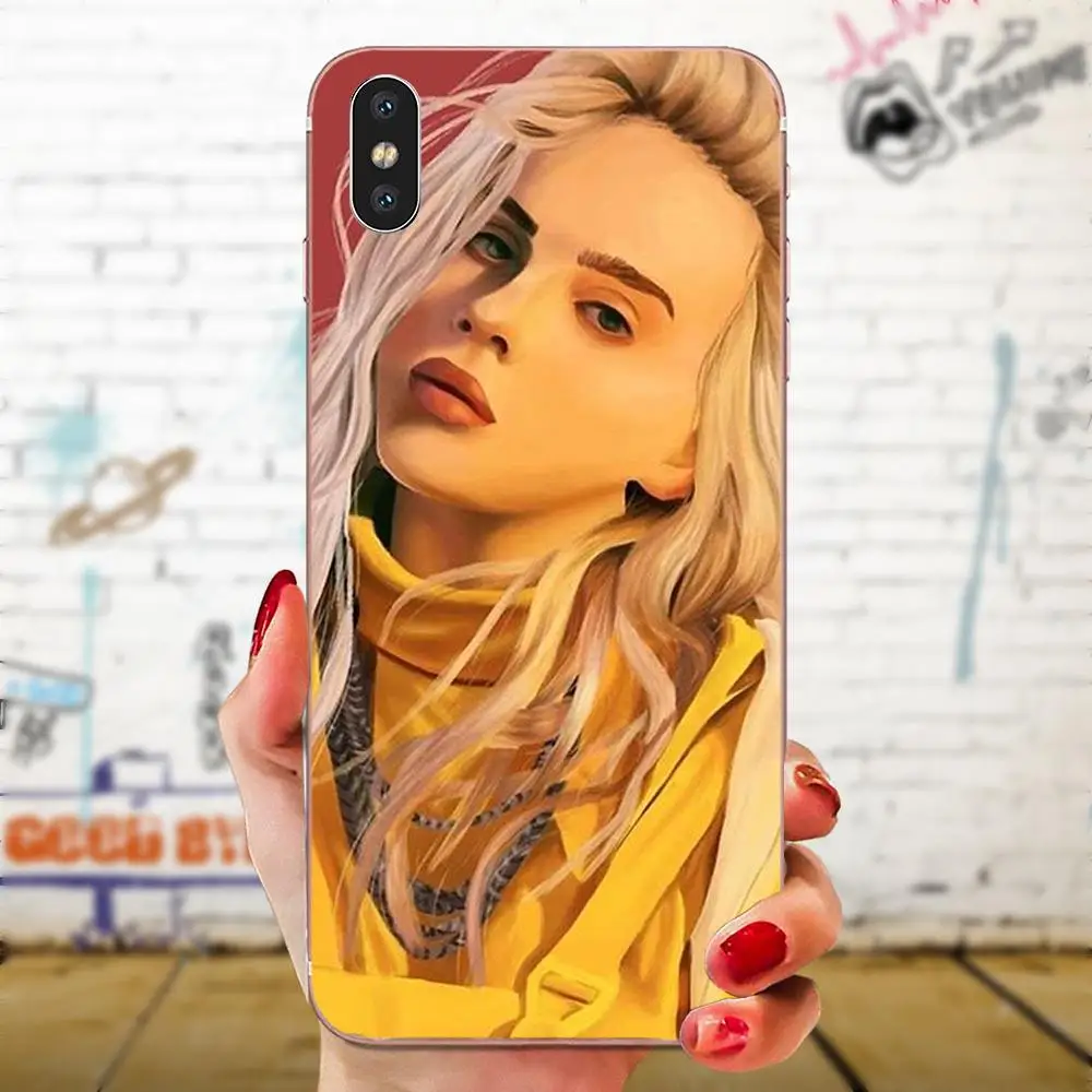 Billie Eilish Singer Star Music для sony Xperia Z Z1 Z2 Z3 Z4 Z5 compact Mini M2 M4 M5 T3 E3 E5 XA XA1 XZ Premium|Чехлы-накладки| |