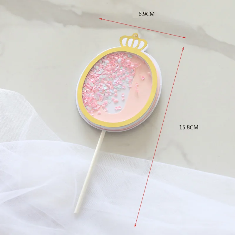 Топперы цифровые с блестками для торта топперы дня рождения 0 1 2 3 4 5 6 7 8 9 украшения