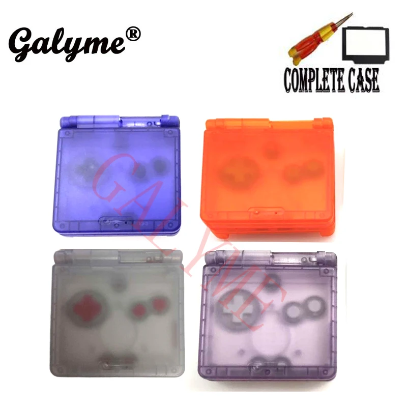 Прозрачный чехол для консоли GameBoy Advance SP GBA с отвертками|Чехлы| |
