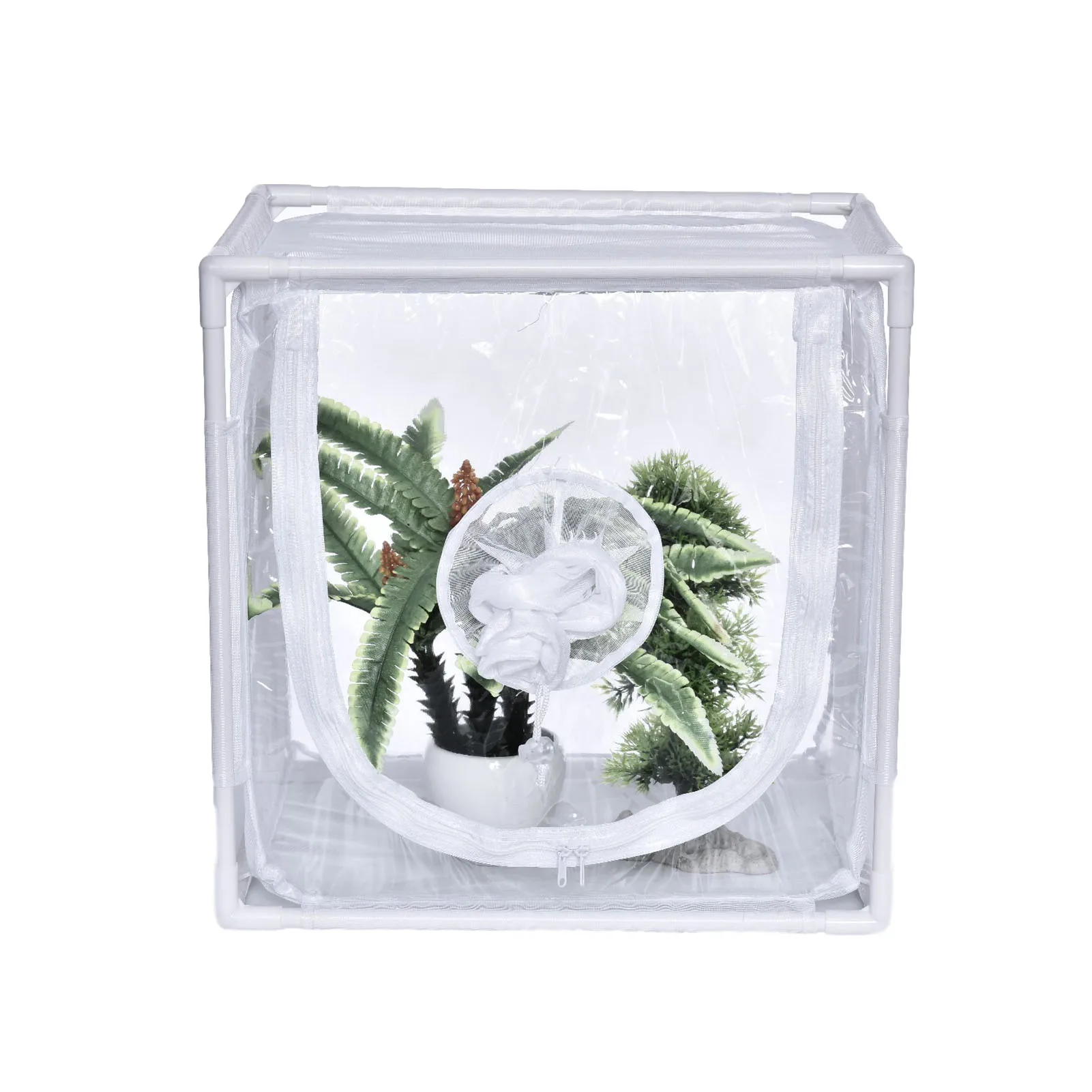 

PVC Mini Plant Greenhouse Multifunctional Gardening Plants Pots Protective Cover Flower Shelter Insect Rearing Cage
