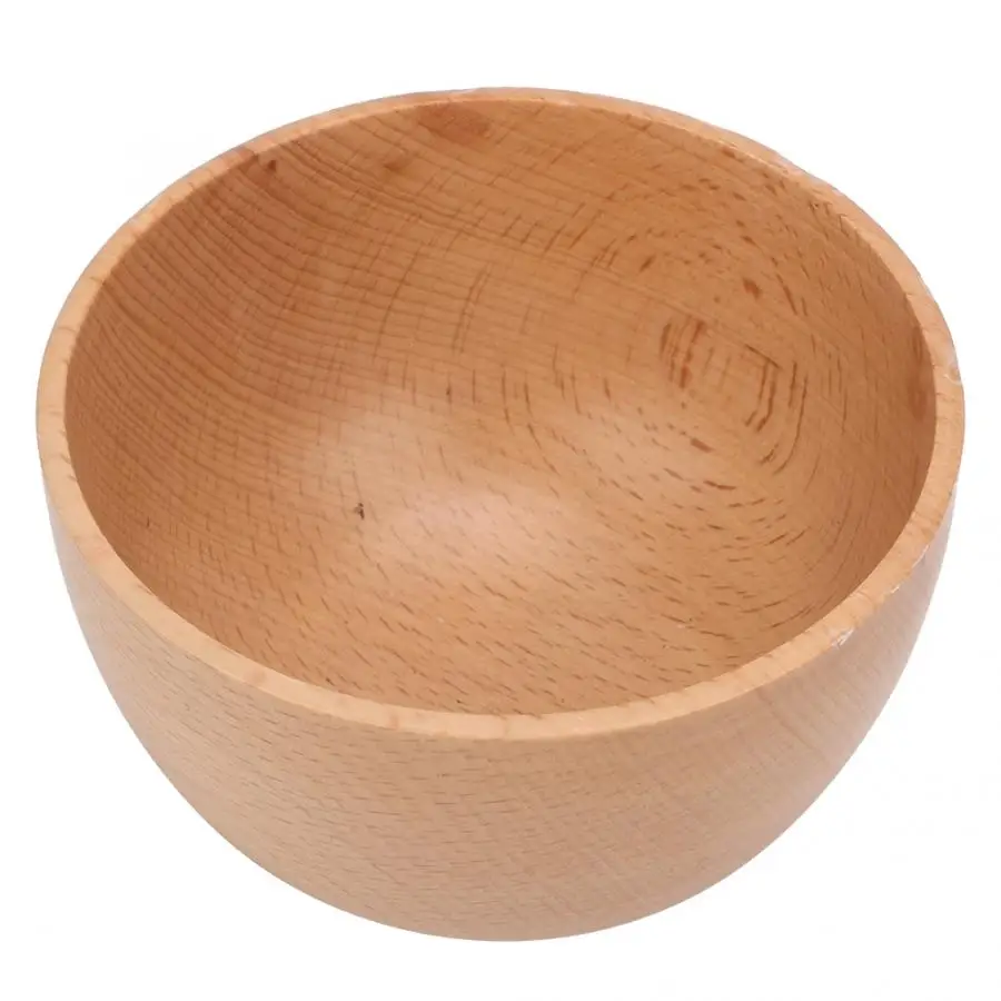 Миска деревянная китайский стиль круглая миска рисовый суп салат рисовая посуда