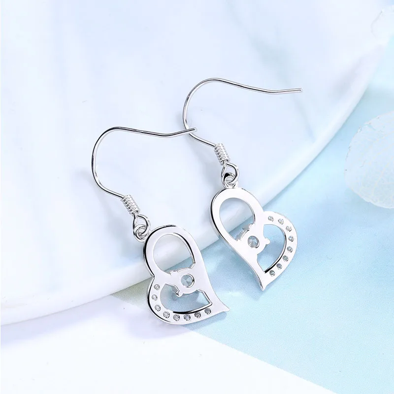 Женские ажурные серьги FUN BEAUTY ювелирное изделие из стерлингового серебра 925 пробы