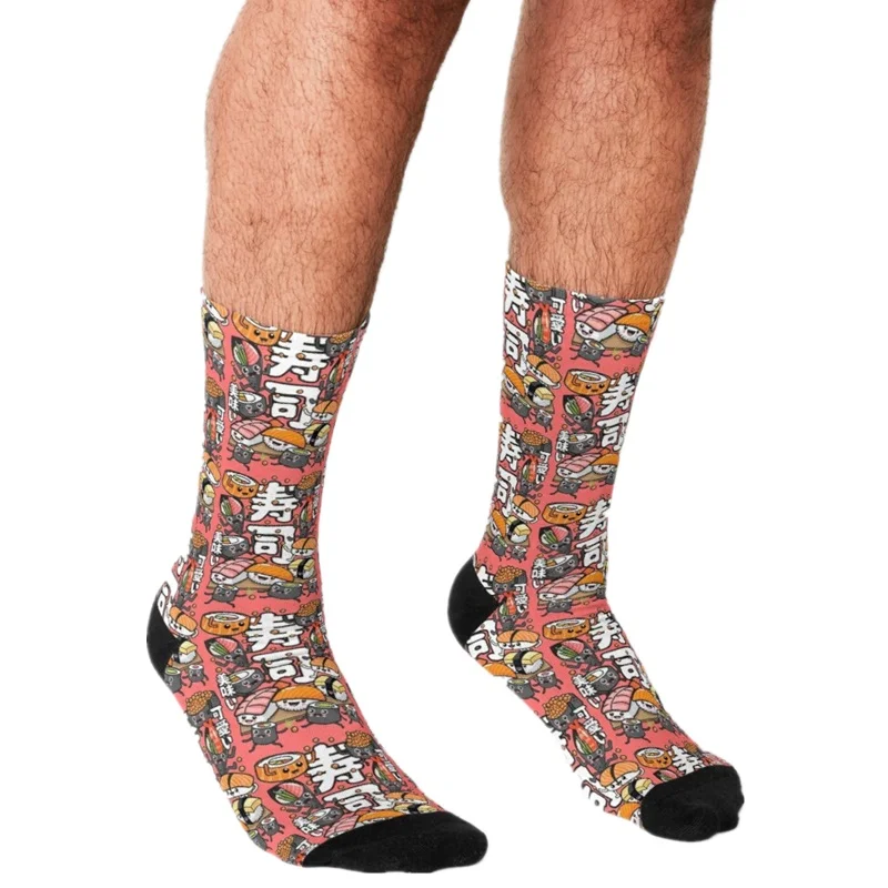 2021 Funny Men's socks Tattoo Skulls Pattern Printed hip hop Men Happy Socks cute boys street style Crazy for men | Мужская одежда