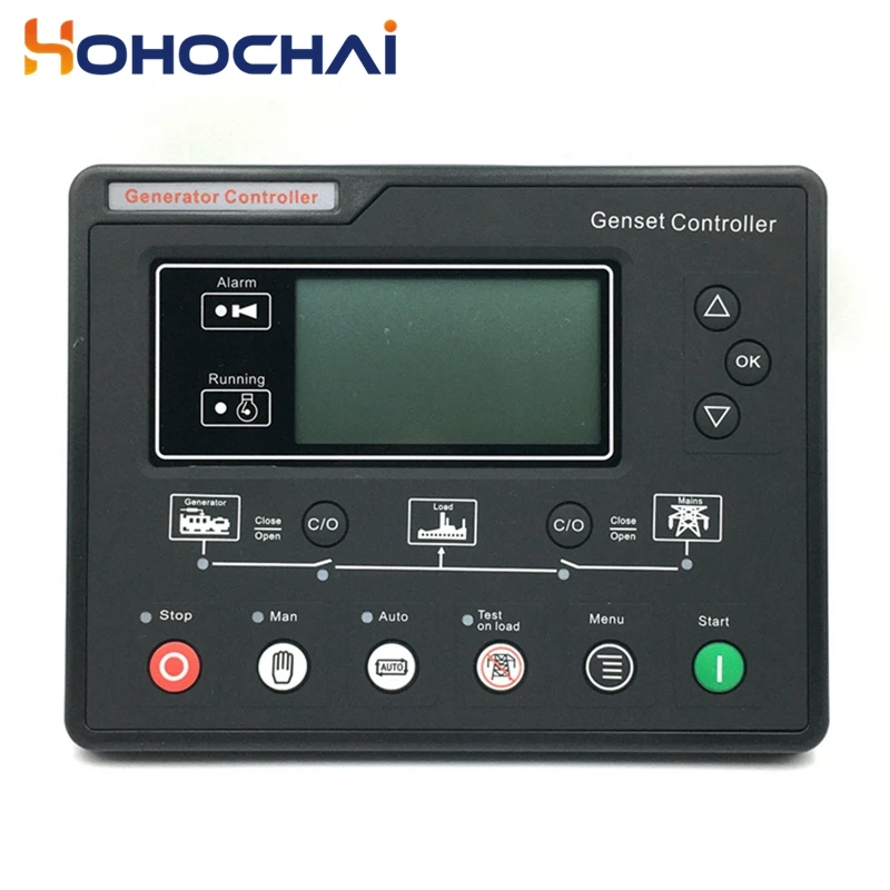 Substituir Smartgen Hgm6120u Hgm6110u Gerador Controlador Display Lcd Início Automático Parar Painel de Controle Módulo 6120u 6110u Genconjunto Parte Peças e acessórios do gerador