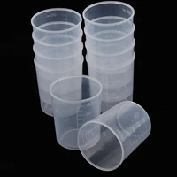 10pcs 100ml plastic measuring cups epoxy resin mixing art waxing kitchen beakers liquid measure jugcup container