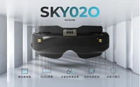 skyzone sky02o 5 8g 48ch diversity rx oled 640x400 fpv goggles fov29 built in headtracker dvr for fpv racing drones