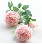 Искусственные цветы, 61 см, в европейском стиле, 3 цветка, пиона, для украшения дома, свадьбы, сада, вечевечерние, Дня Святого Валентина