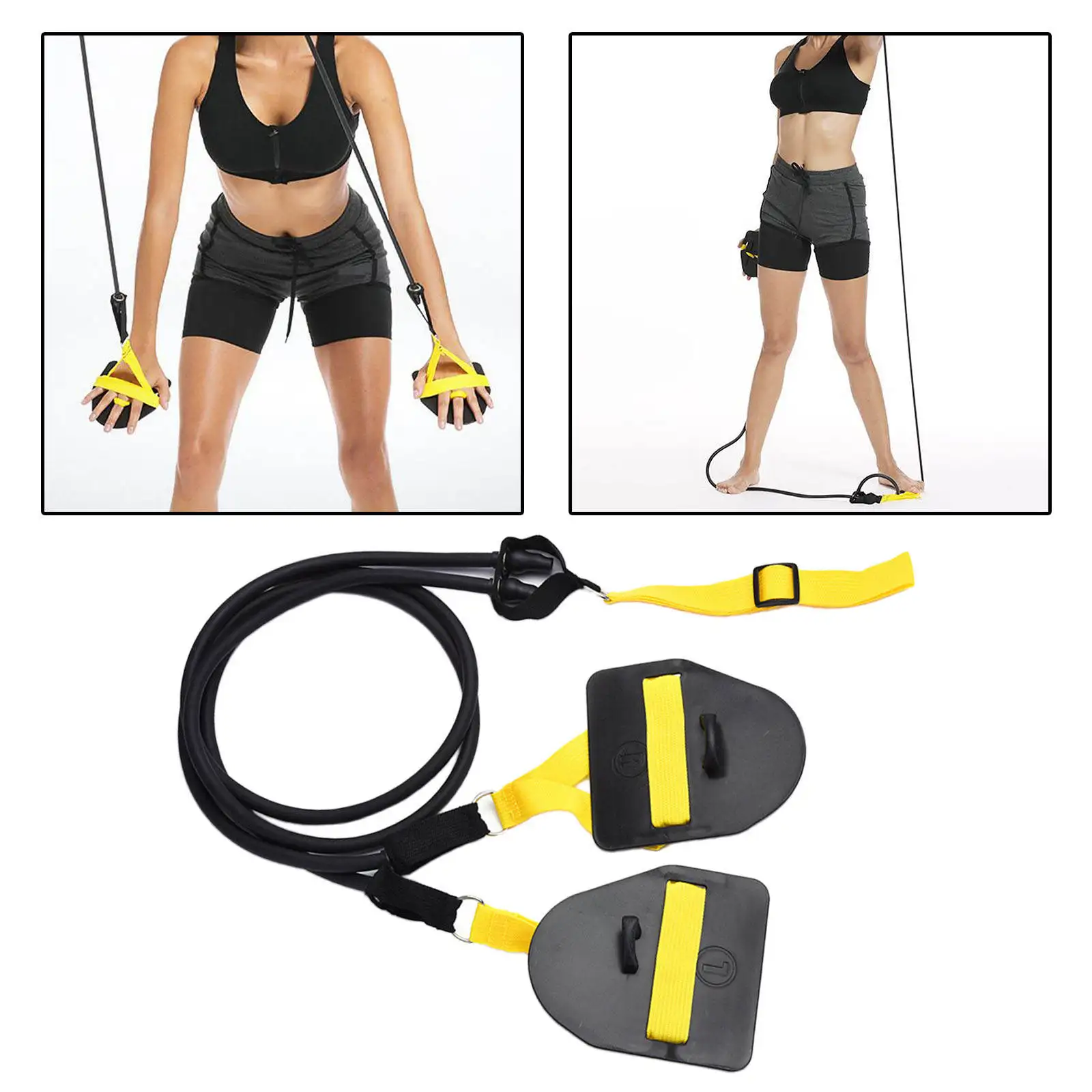 Arm Strength Trainer Resistance Bands Swimming Freestyle Exercise Paddle Workout Band | Спорт и развлечения