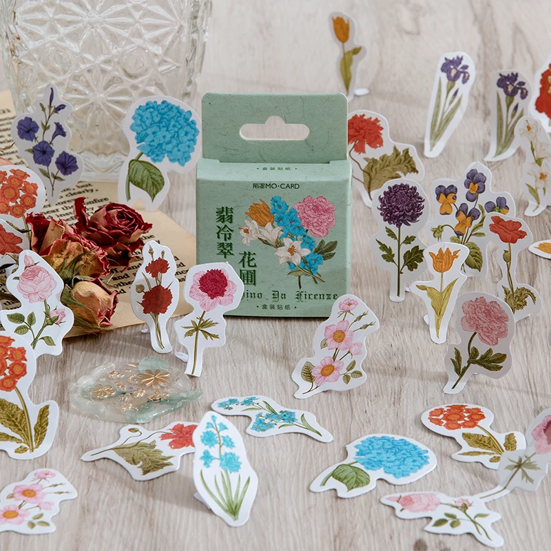 

30packMini Gift Sticker Diary Album Plant Flower DIY Scrapbook Sticker Student Stationery Reward Handbook Decoration Laptop Case