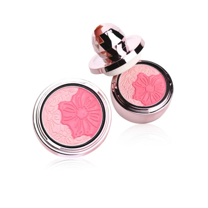 Румяна из чистого минерального материала 4 цвета румяна пудра для проверки лица с