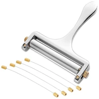 cheese slicer adjustable thickness heavy cheese slicers with wire for soft semi hard cheeses 4 cutting wire included