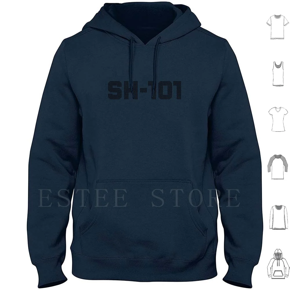 Sh-101 Vintage Synth Hoodie Long Sleeve Sh 101 Synth Analogue 80S Vintage Synthesiser Roland Keyboard Oldskool 101 Japanese