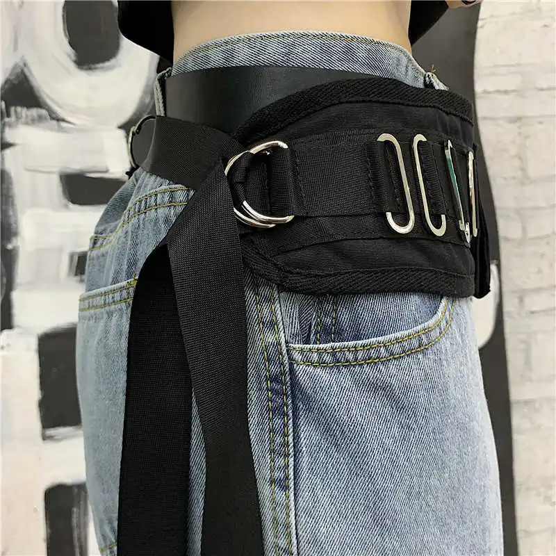 Женская Повседневная поясная Сумка y demo rock регулируемая в стиле панк techwear сумка