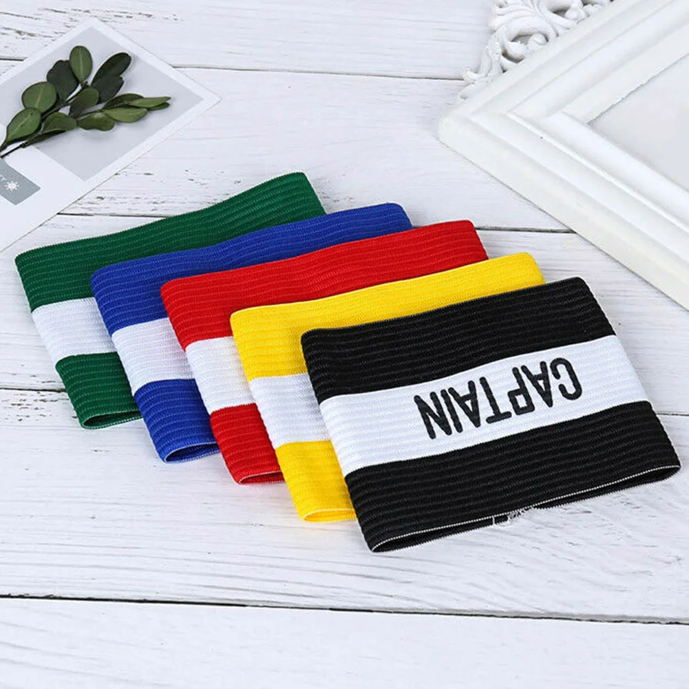 Эластичные спортивные аксессуары Leader наручная повязка капитана символ футбола