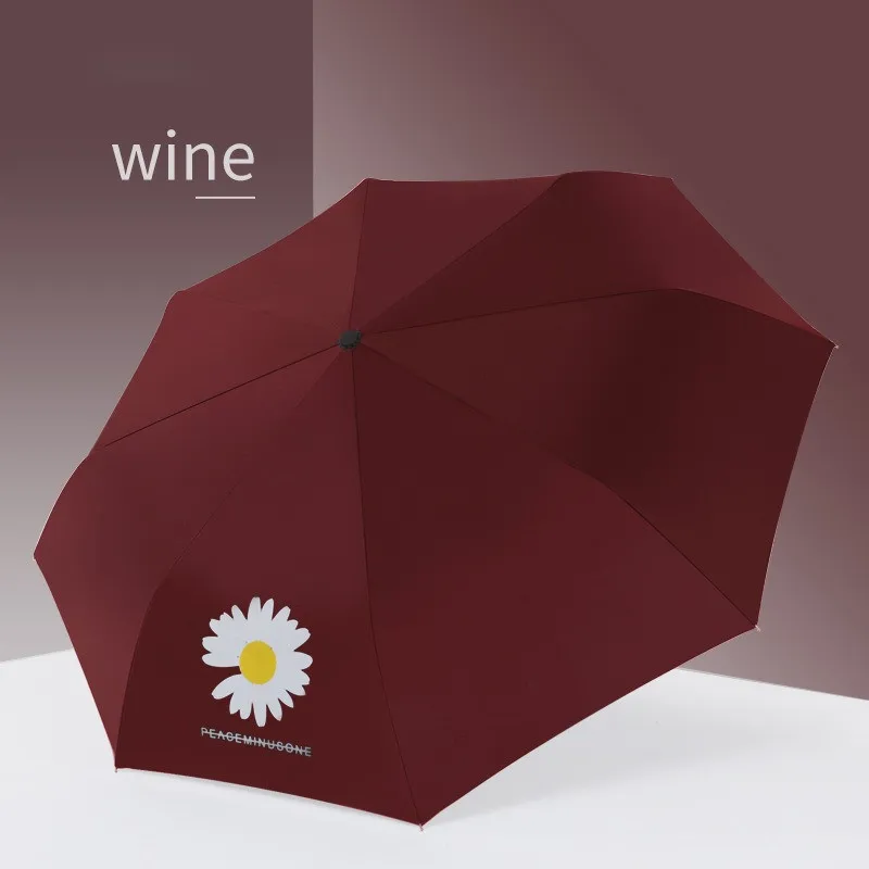 

Foldable Sunshade and UV Proof Sun Umbrella For Female Sun Protection, Small and Fresh Folding Rain Umbrella