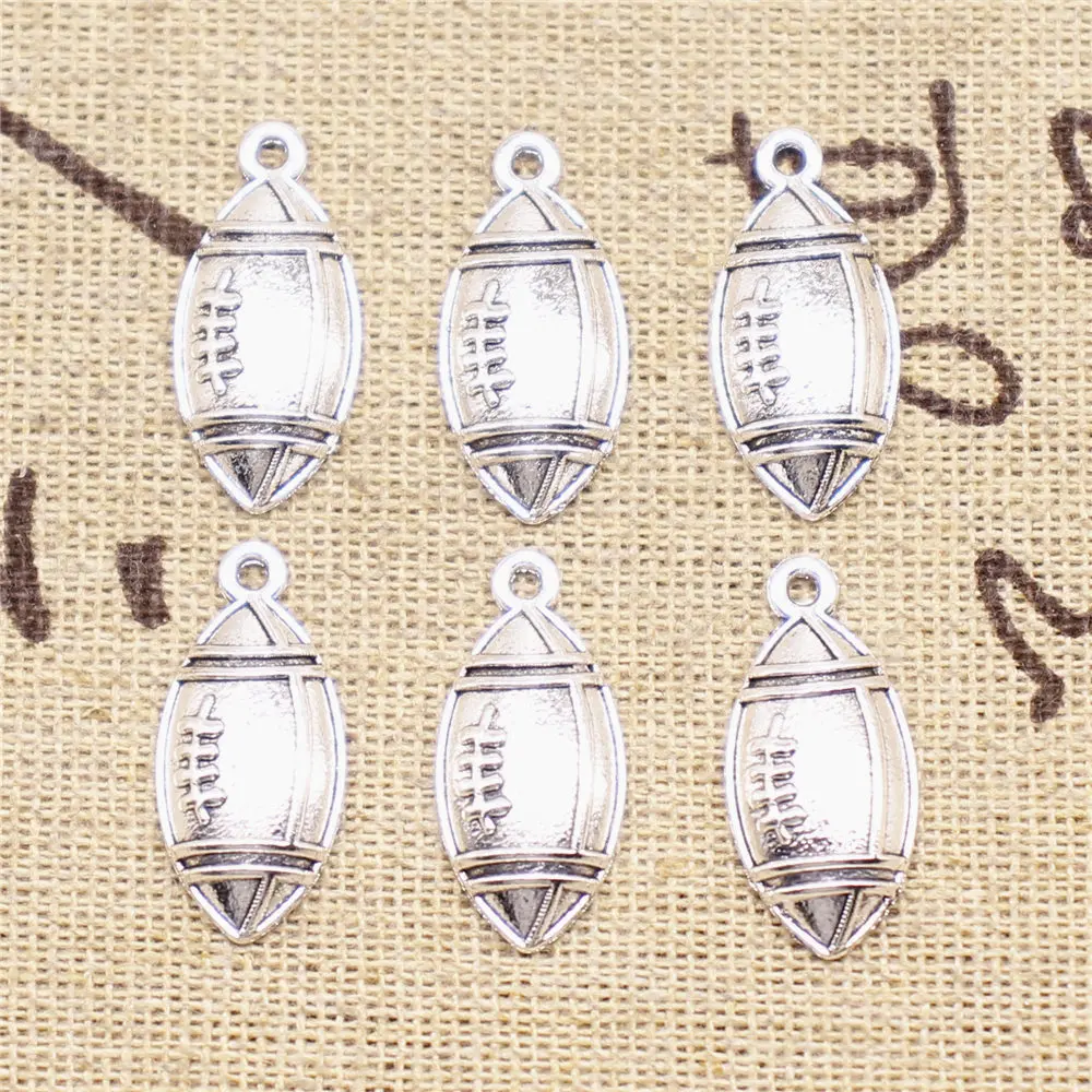 

Charm For Making Jewelry Pendants Football 22x10mm 40pcs