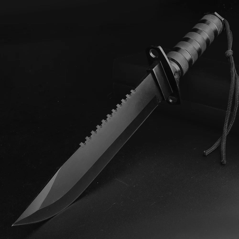 Охотничий нож для дикой природы черные уличные ножи выживания походный