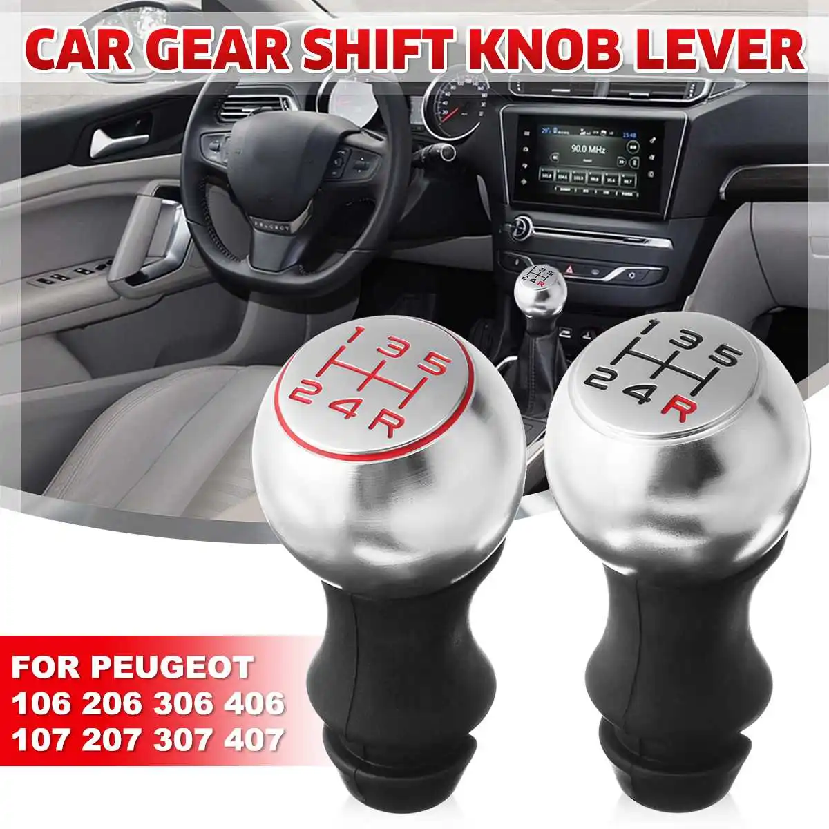 Ручка переключения передач 5 скоростей для Peugeot 106 206 306 406 107 207 307 407 | Автомобили и