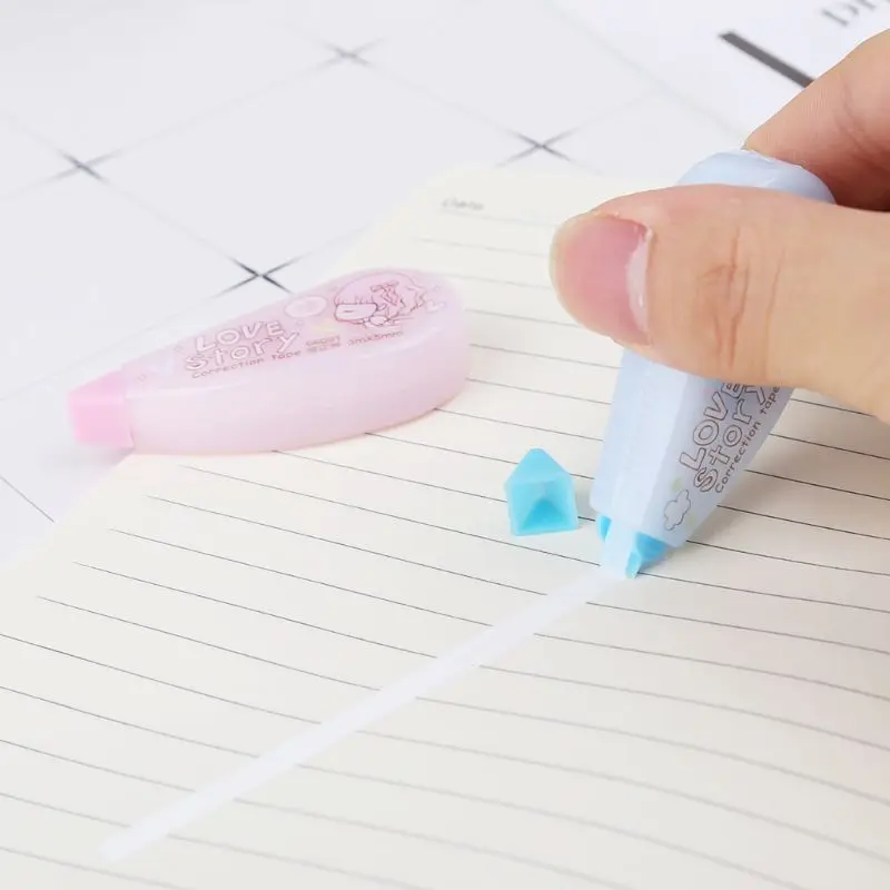 

2pcs 1.8M big Capacity milky Sticker correction tape korean Student Error tape pen back corrector office & school supplies