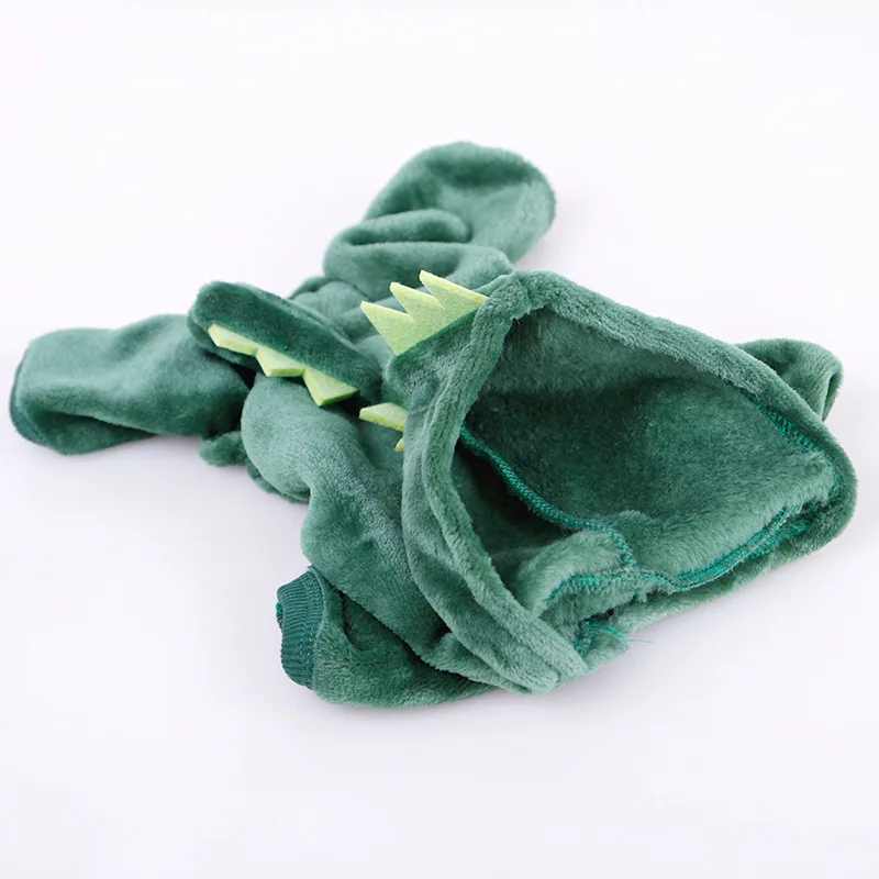 Meng Da осень зима собака одежда Пижама из кораллового флиса с принтом динозавра