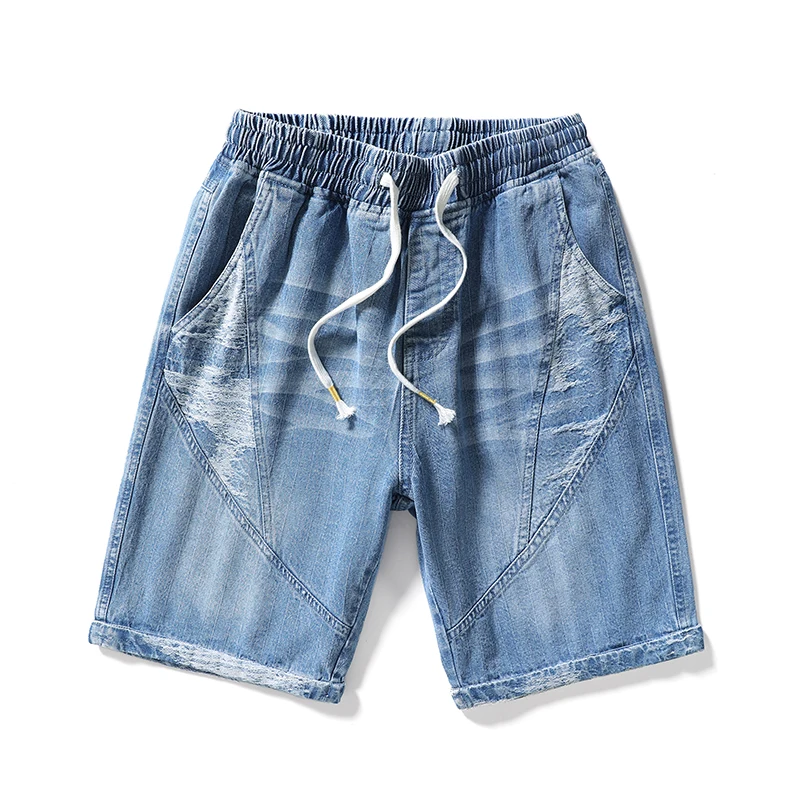 Для мужчин летние джинсы шорты 2021 новые мужские молодежные размера плюс