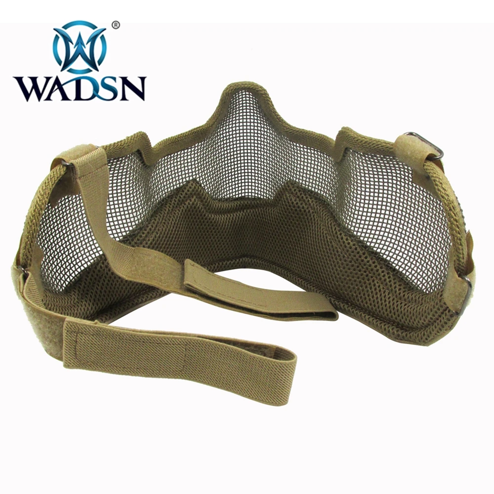 WADSN Tactical V12 Страйк стальная сетка половина маска для лица страйкбол защитные маски череп-маска для лица NH05013 шлем аксессуары