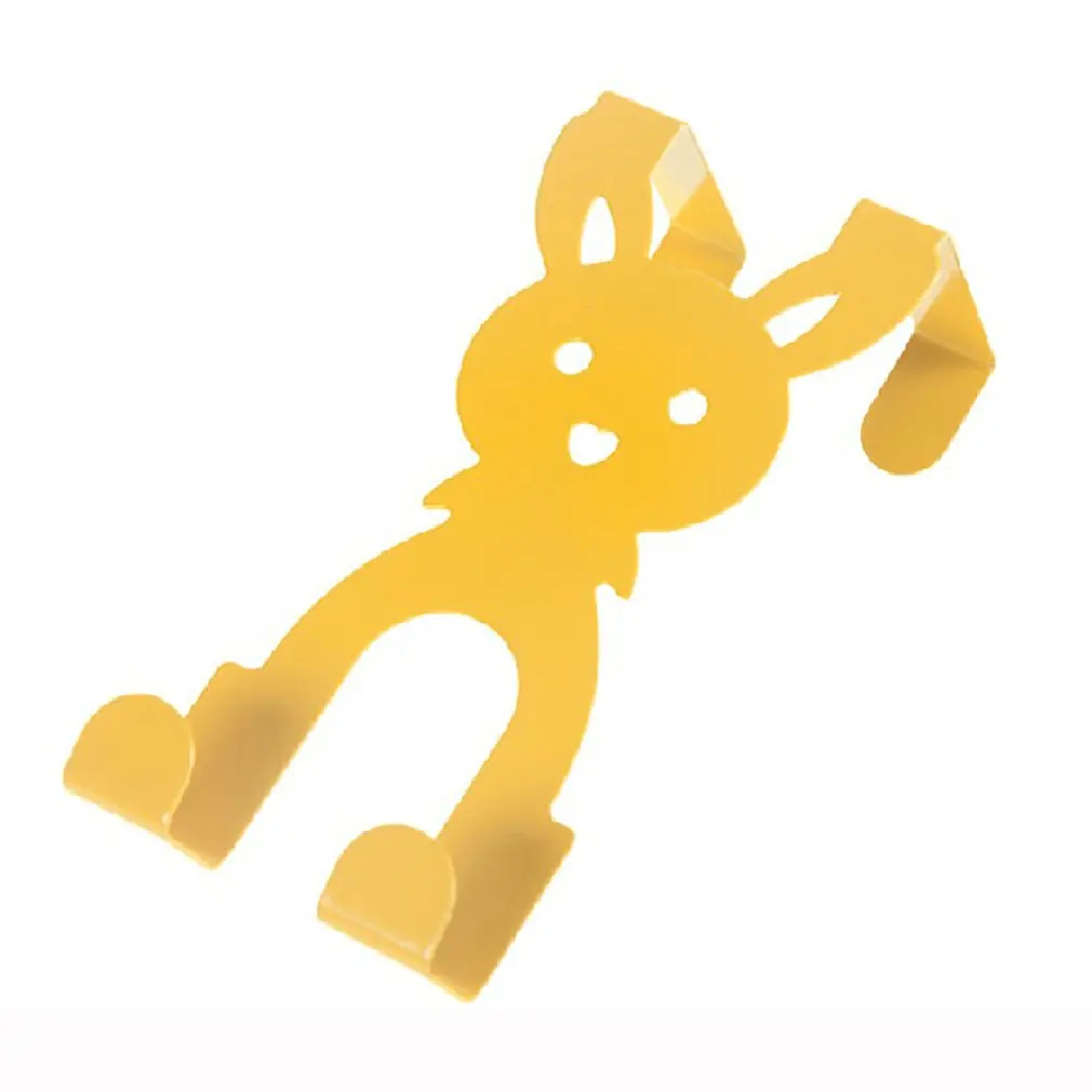 Креативный дизайн с мультяшным Кроликом крючки для дверей железная вешалка