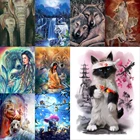 5D алмазная живопись сделай сам, серия животных, Полный алмаз, ручная работа, модель, украшение для дома и гостиной, подарок