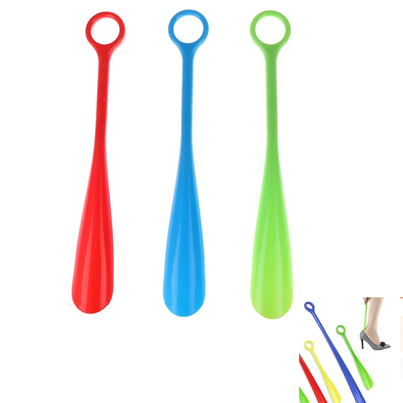 

1 Piece Plastic Shoe Horn Round Handle Lifter Shoehorn Shoes Accessories