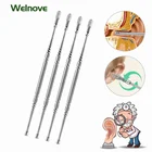 Инструмент для чистки ушей спиральный, нержавеющая сталь, 1 шт., кюретка для удаления