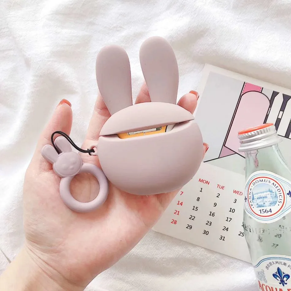 Чехол для наушников с 3D милым единорогом для Airpods 2 чехол силиконовый защитный чехол для Apple Airpods 1 чехол Аксессуары для ключей