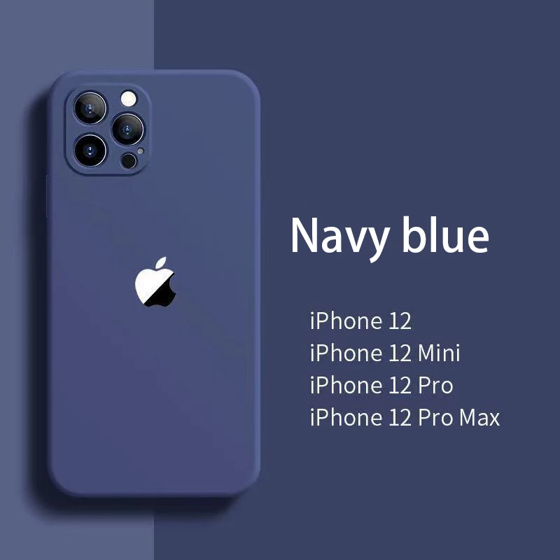 

Liquid Silicone Phone Case for IPhone 11 Pro MAX 8 7 6 6S Plus X XR XS 12 12Mini SE 2020 Shockproof Soft Silicone TPU Back Cover