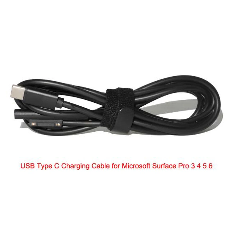 Usb type-C для подключения к поверхности зарядный кабель шнур для Surface Pro 5 6 Go Book1 Book2 ноутбука 15 в USB PD зарядка