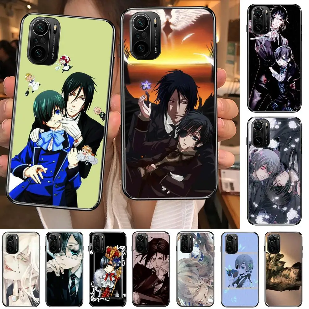 

anime Black Butler Phone Case For xiaomi redmi POCO F1 F2 F3 X3 Pro M3 9C 10T Lite NFC Black Cover Silicone Back Prett mi 10 ult