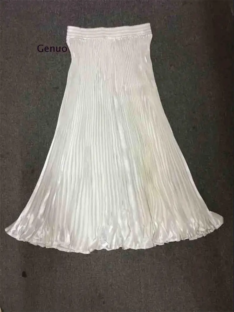 Юбка в складку женская Корейском стиле Сезон лето Стиль яркие ткани