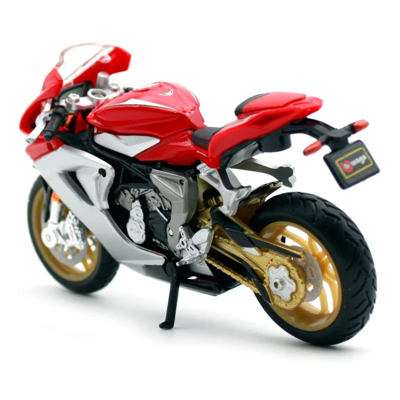 Модель мотоцикла Bburago 1:18 MV Agusta F3 Series Oro 2012 литая модель игрушка новинка в коробке