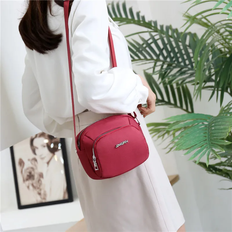 

AOTTLA Women's Bag Oxford Cloth Quality Shoulder Bag Ladies Casual Simple Travel Bag Pure Color Crossbody Bags 2021 Female Bag