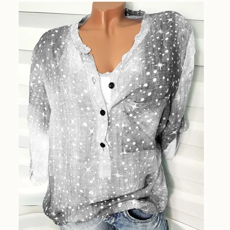 ladies tops women blouse white blouses 2020 shirts woman gothic vintage long sleeve shirt harajuku plus size korean print | Женская