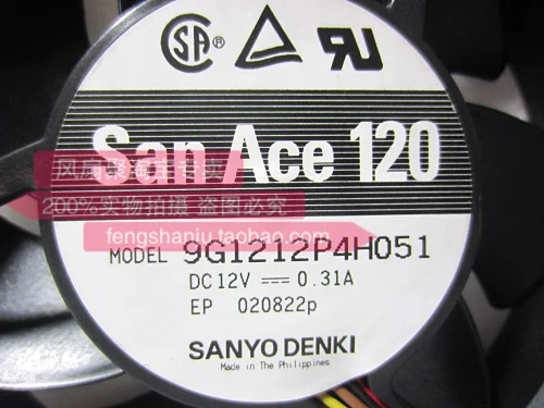 

Original Sanyo 9G1212P4H05/51 12cm 12025 12V0.31A PWM silent cooling fan