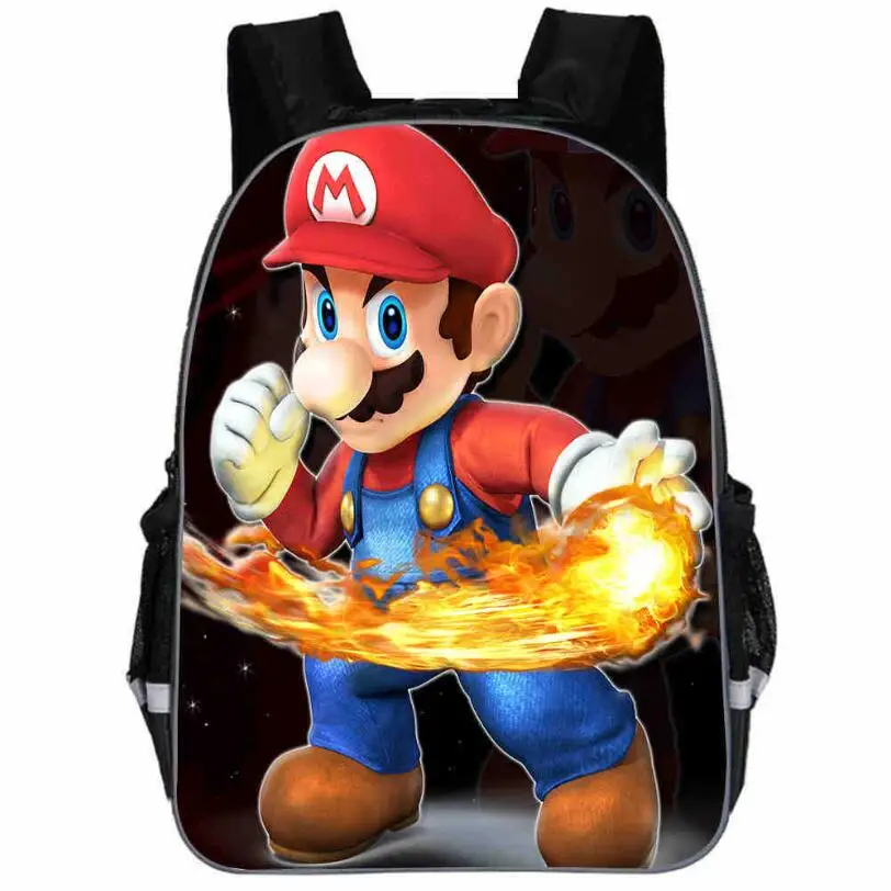 Новые маленькие школьные сумки для детского сада Super Mario Bros детские Sonic Bookbags