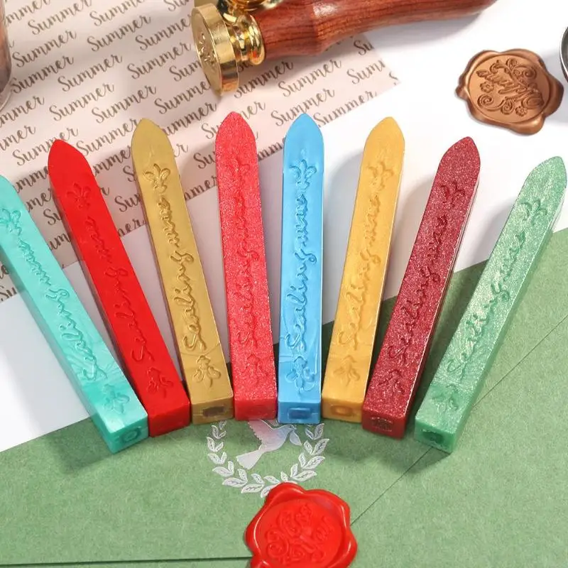 8 цветов самодельная ретро Палочка из искусственного пчелиного воска винтажная